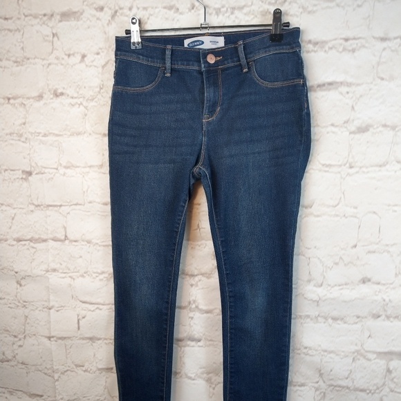 Old Navy girl Rockstar dark wash jeggings - Picture 1 of 8